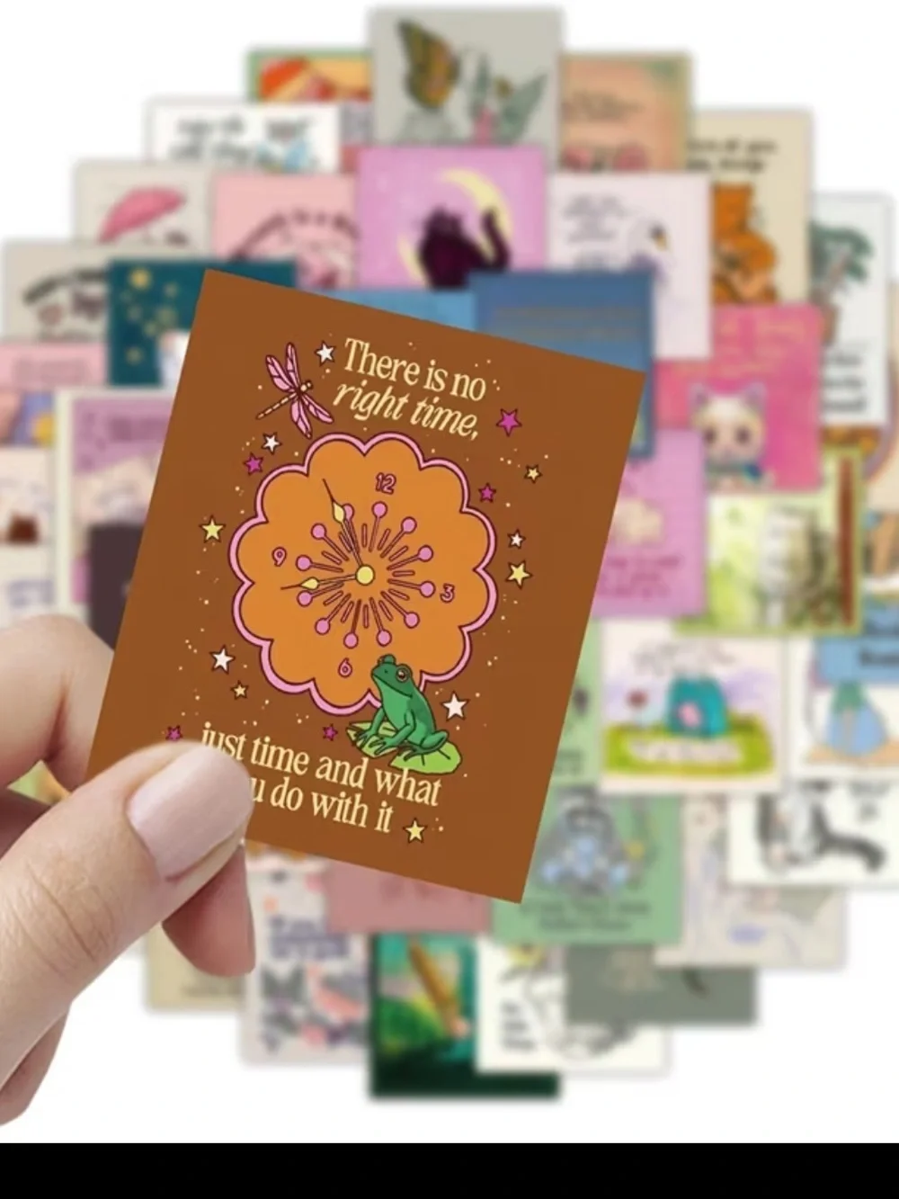 24 Non-Repeating Images Soulful Stickers - Daily Affirmations Journaling